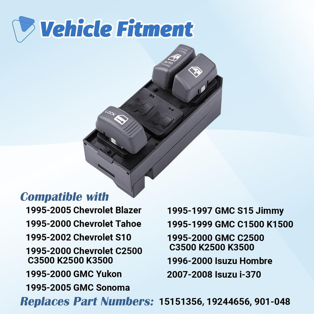 AiYiGu power door switch driver side rear view highlighting solid build
