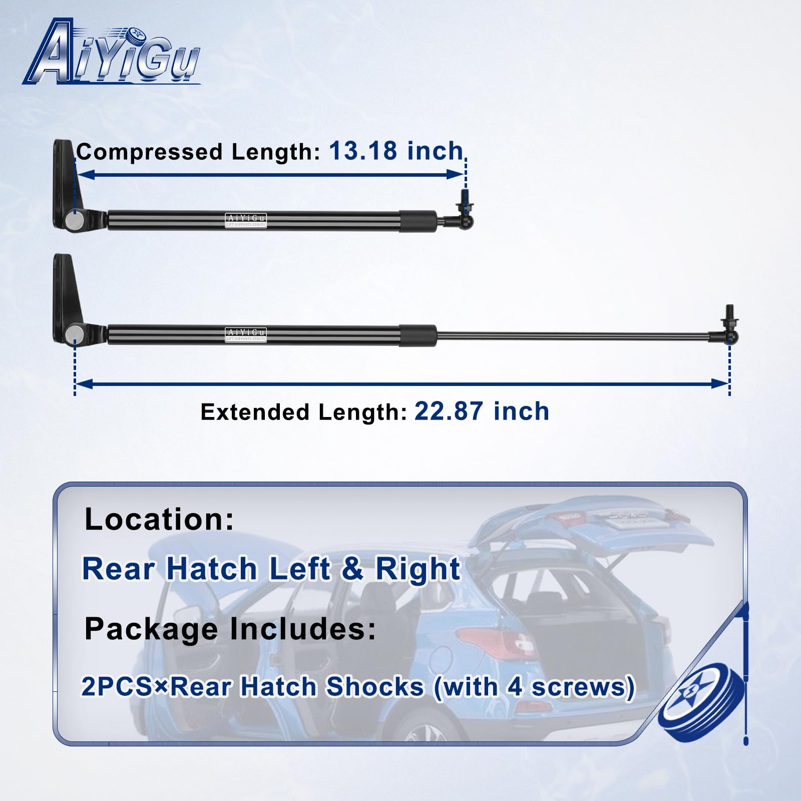 AiYiGu rear hatch shock right side enhances smooth opening for Subaru vehicles