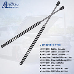 AiYiGu rear-window shock installed on compatible GM models for easy lifting.