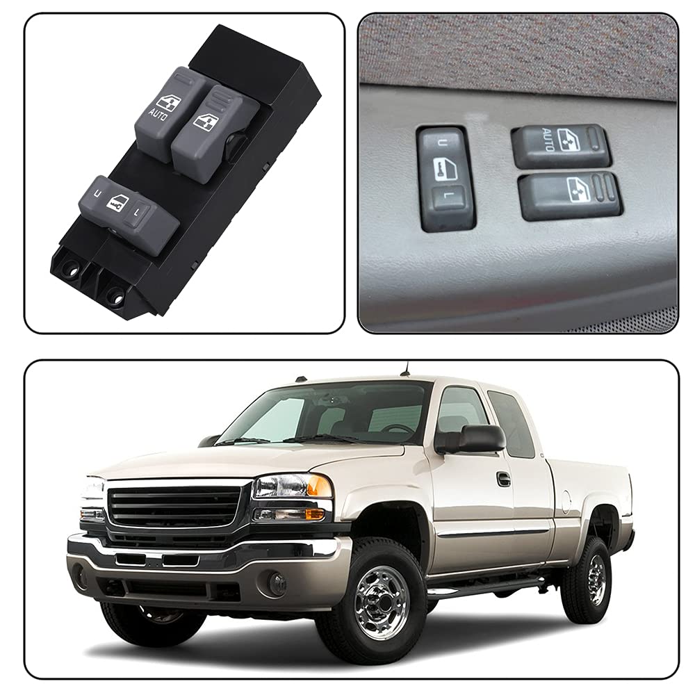 AiYiGu two-door pickup window switch compatible with 1999-2002 models.