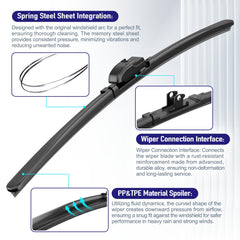 AJK easy-install front wiper for Silverado, tool-free