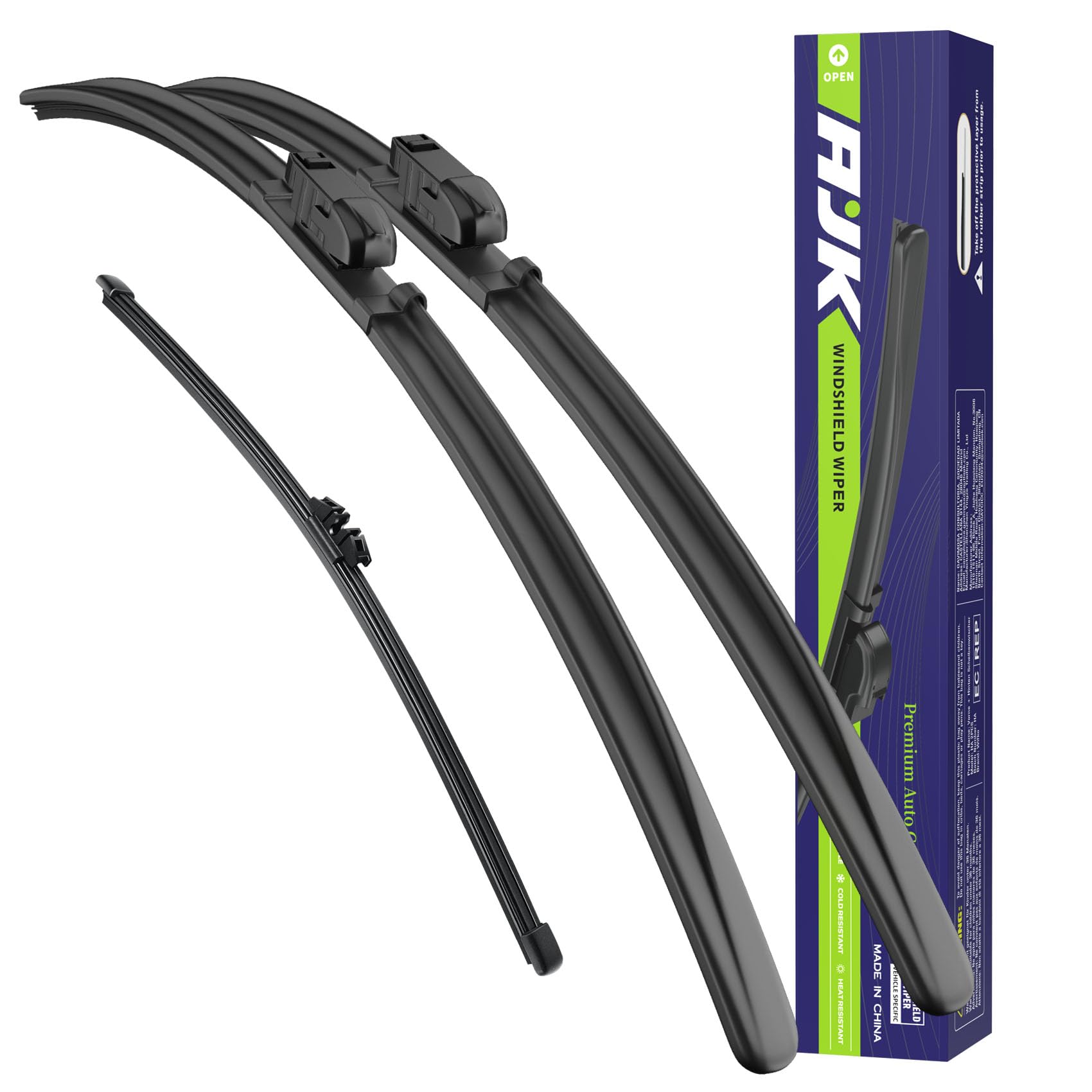 AJK front wiper blade for BMW X3 provides crisp visibility in rain