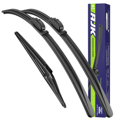 AJK Kona front and rear wiper blades for all-weather performance.