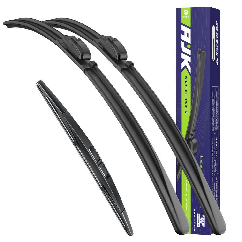AJK front set wiper blades for Jeep Grand Cherokee improve all-weather visibility.