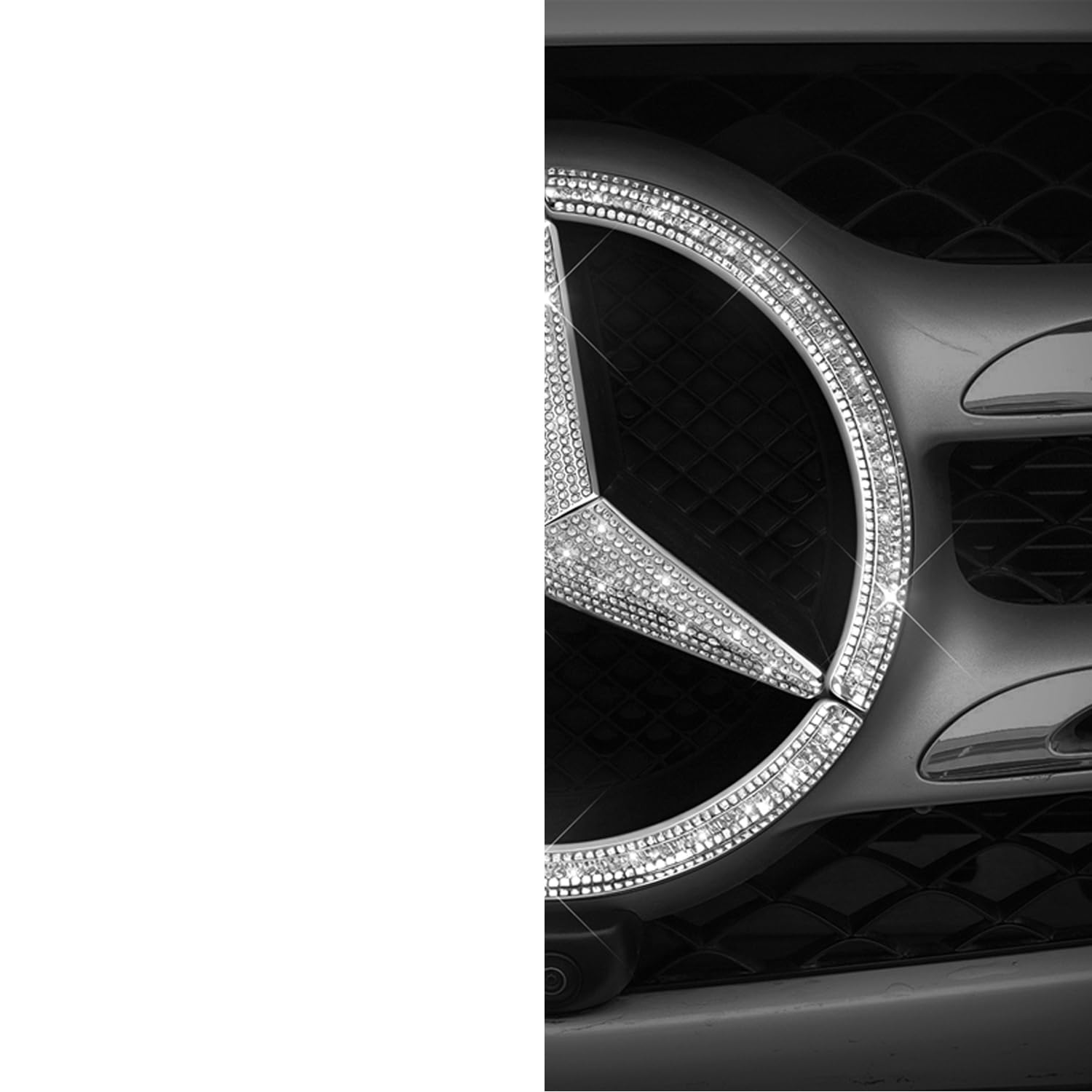AJLOTMO Mercedes front emblem large installation kit for secure fitment