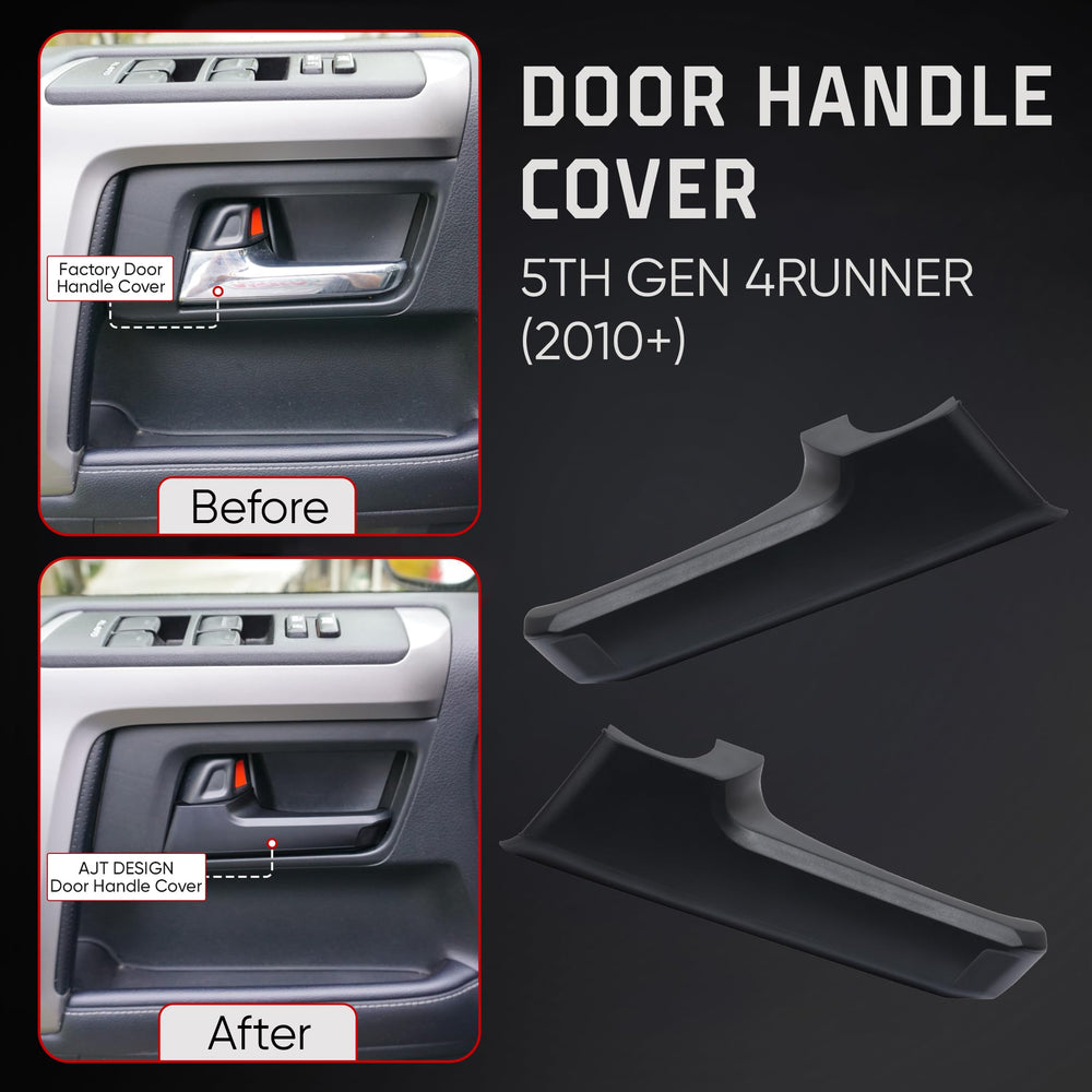 AJT Design ABS plastic front door handle cover delivers durable interior upgrade.