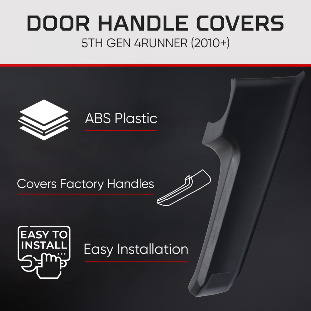 AJT Design ABS plastic rear door handle cover provides lasting interior protection.