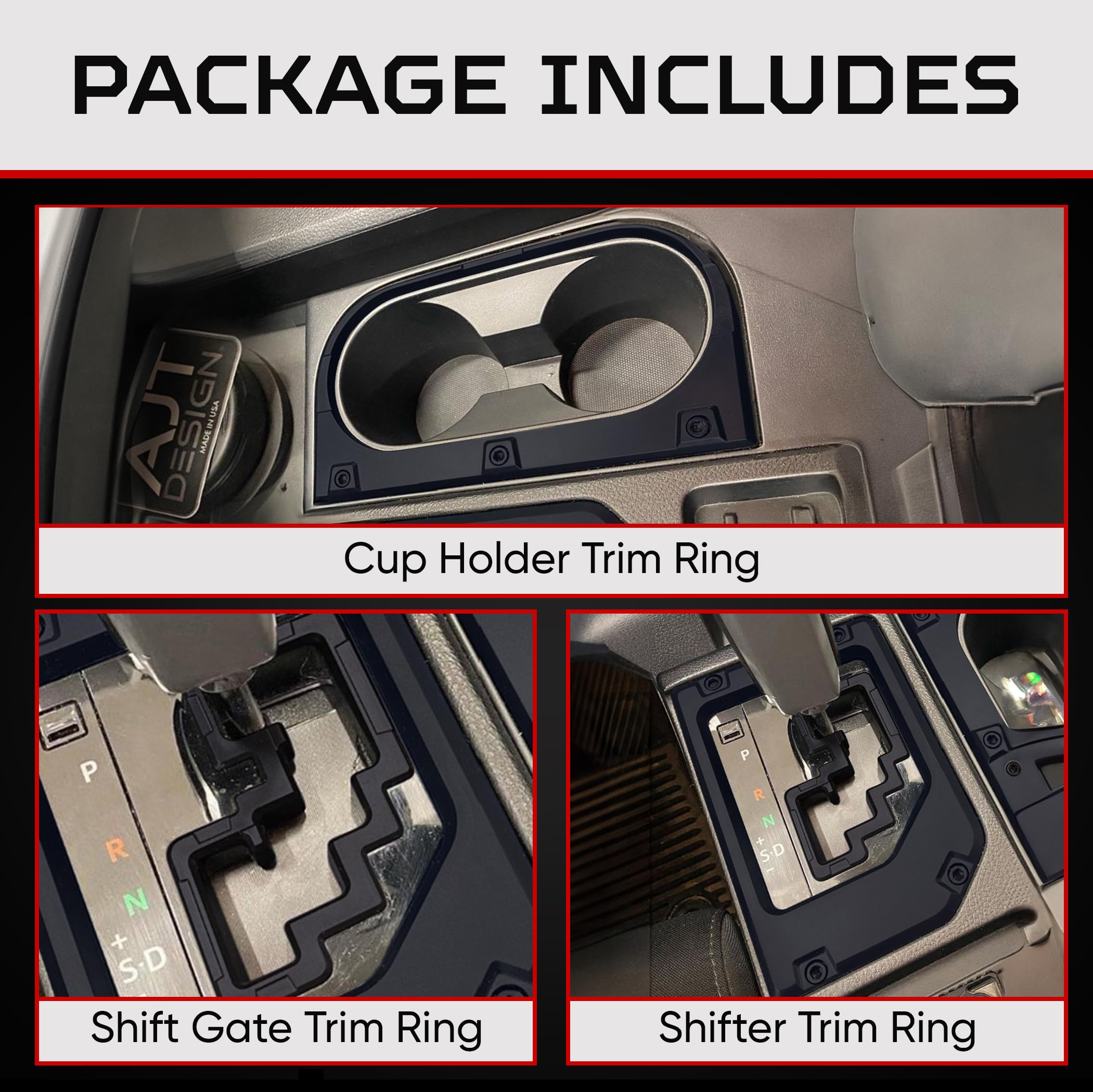 AJT DESIGN ABS plastic trim rings for Toyota Tundra deliver durable, easy-to-clean upgrades.