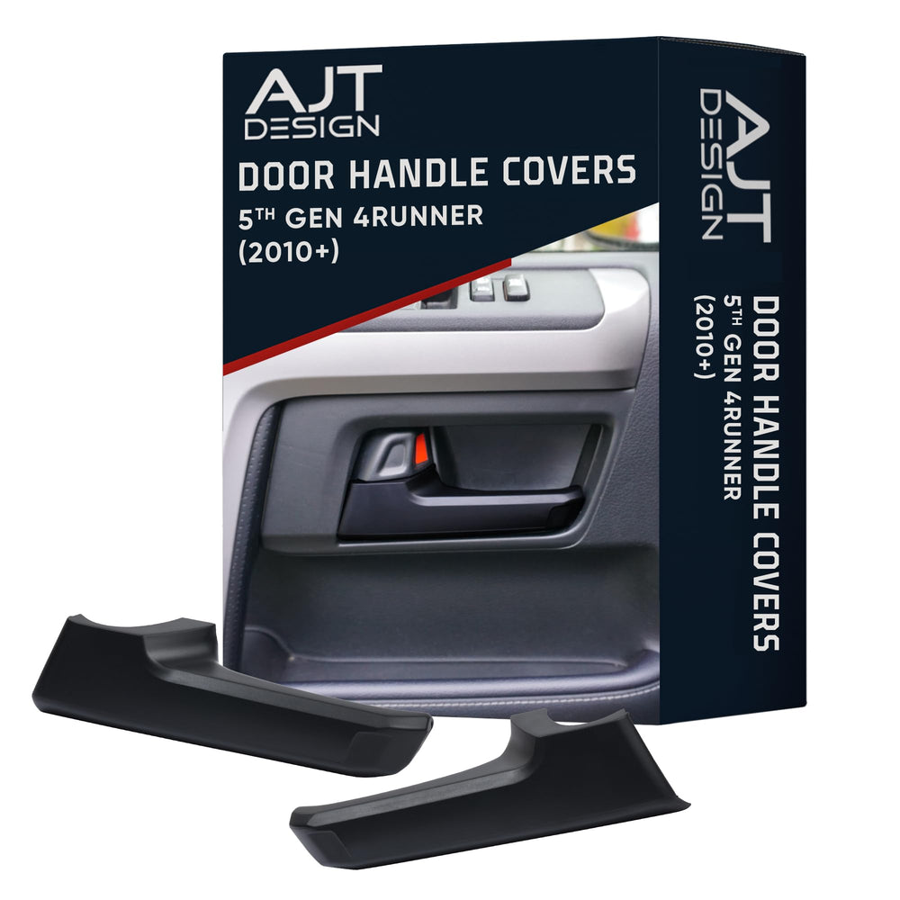 AJT Design chrome-delete front door handle cover improves interior aesthetics and protection.