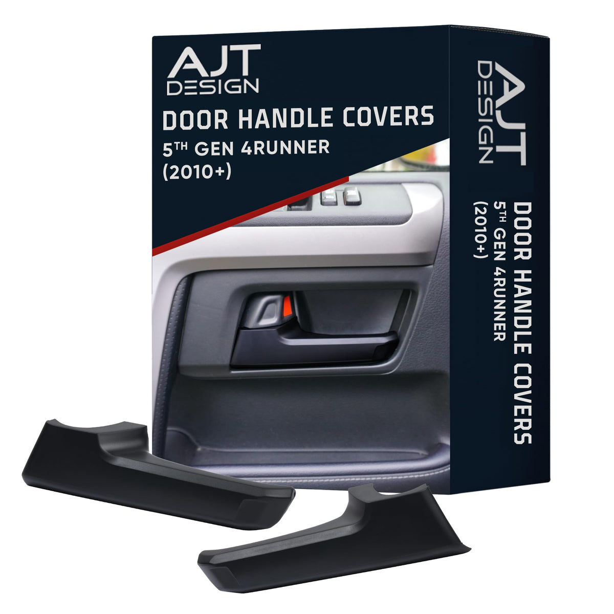 AJT Design chrome-delete front door handle cover improves interior aesthetics and protection.