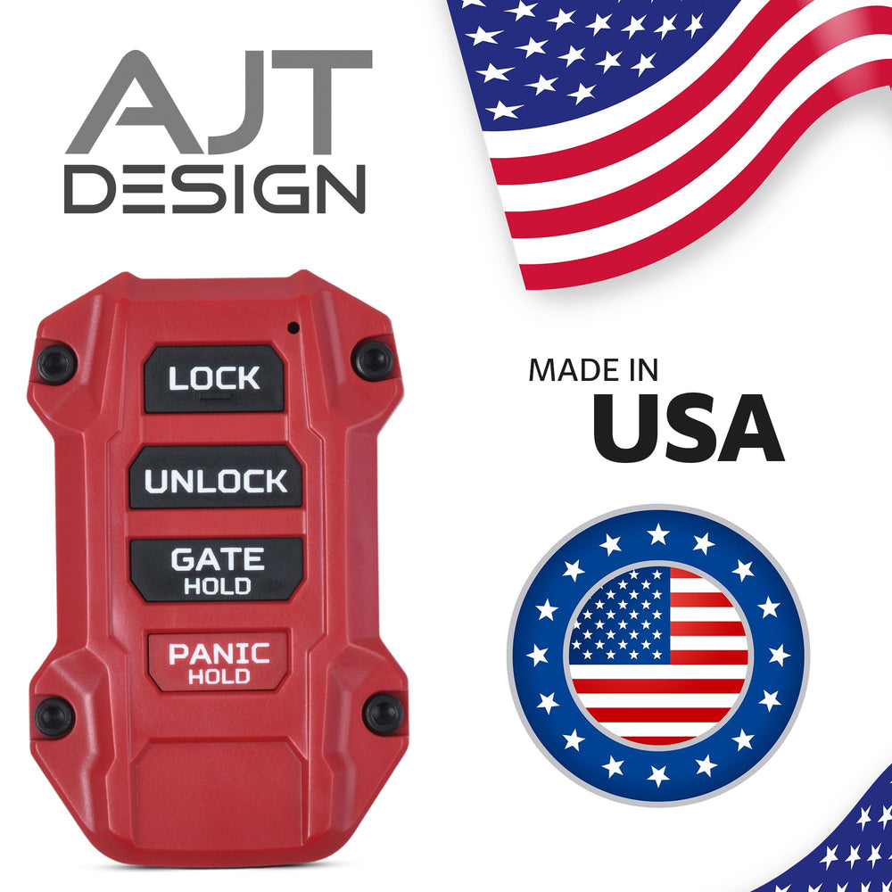 AJT DESIGN black panic button option on replacement fob case