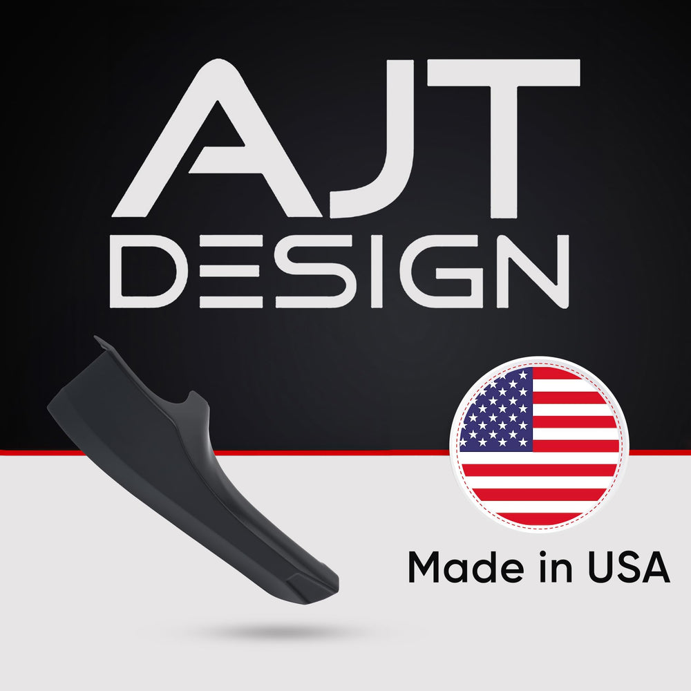 AJT DESIGN Tacoma door handle cover close-up in black shows durable ABS