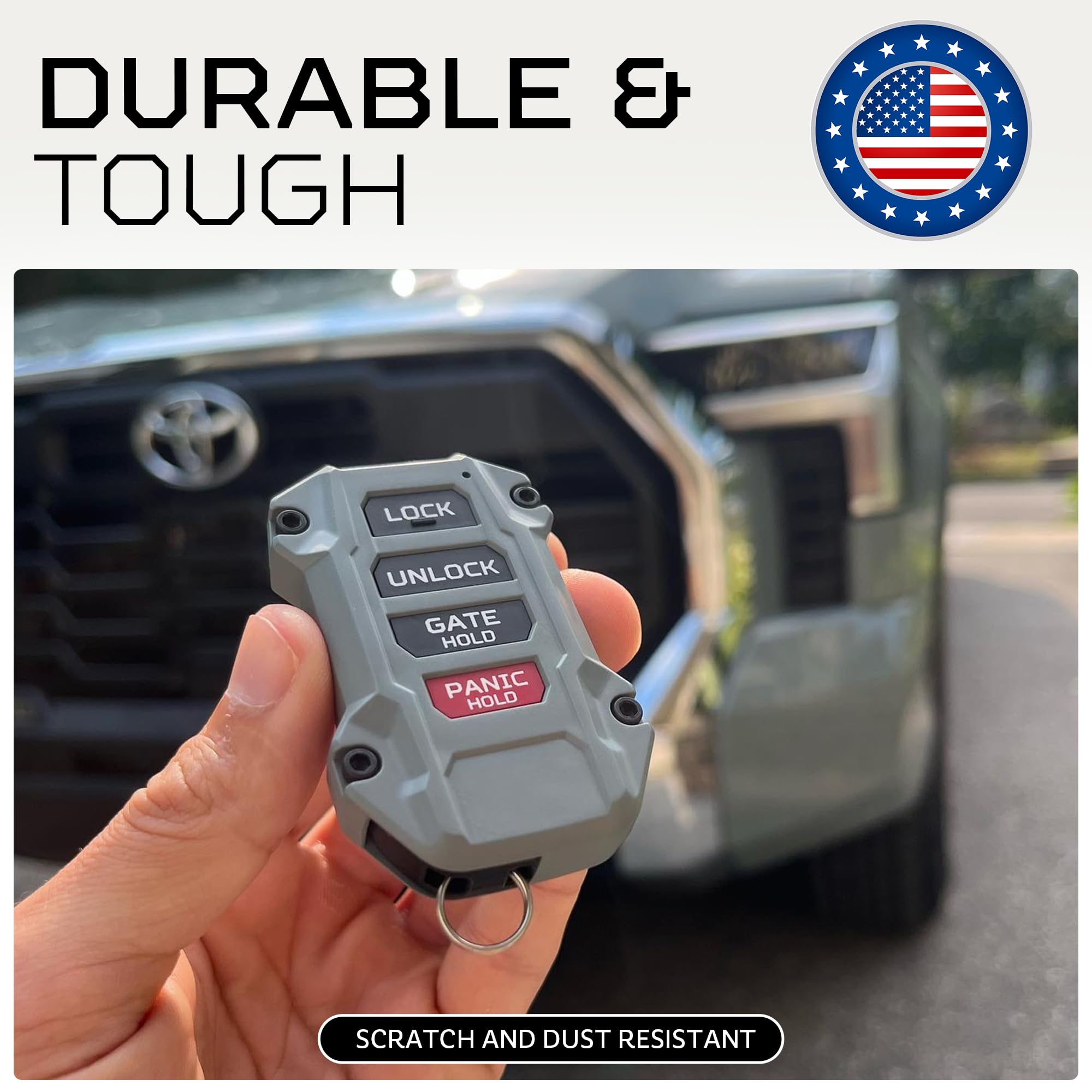 AJT DESIGN Tundra 2022 replacement fob button layout close-up