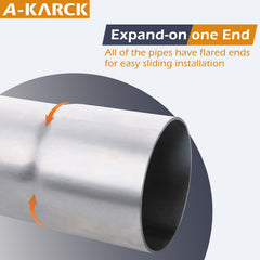 A-KARCK custom pipe section ready for cutting and welding to fit your layout.