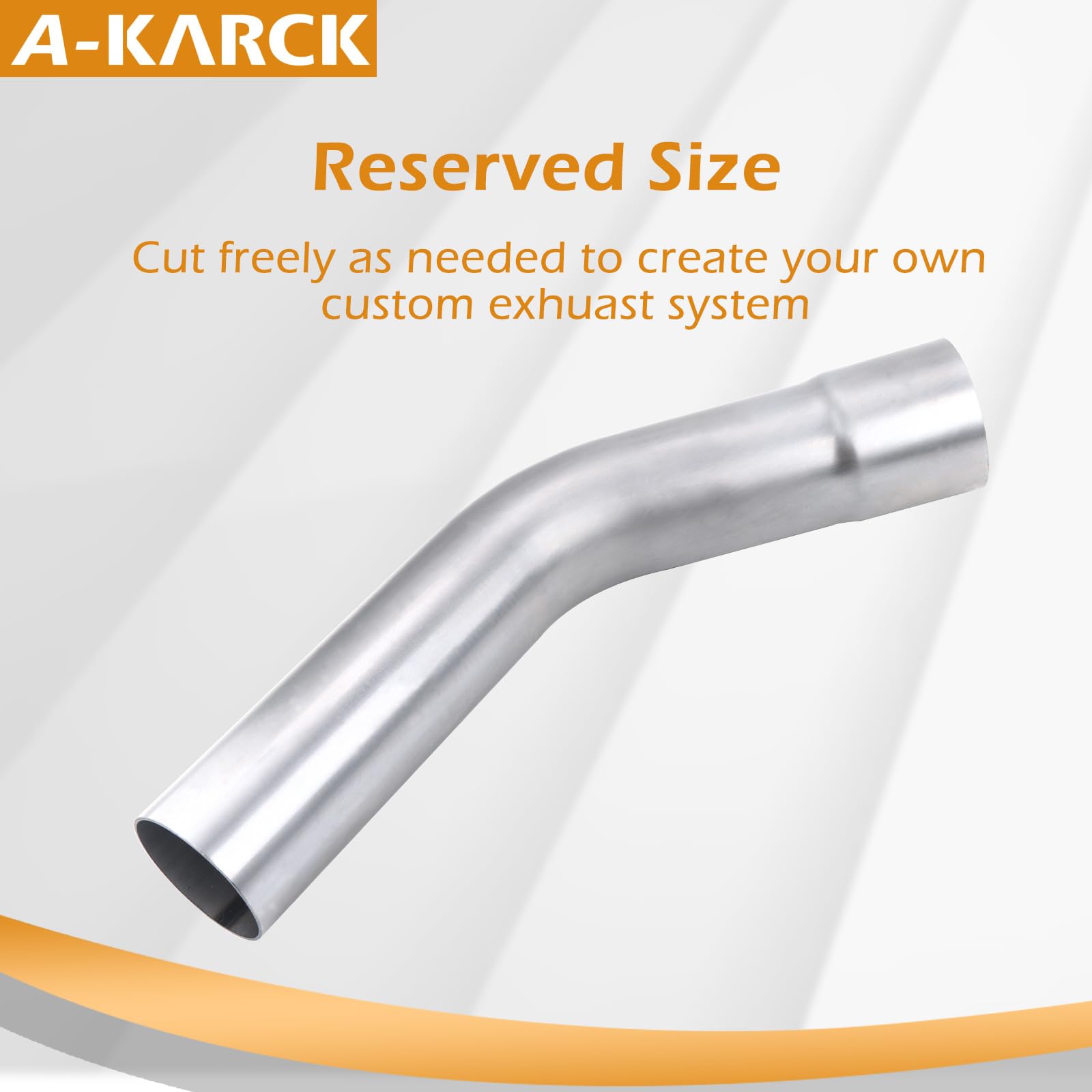 A-KARCK expand end exhaust pipe facilitates sliding connections