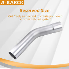 A-KARCK expand end exhaust pipe facilitates sliding connections