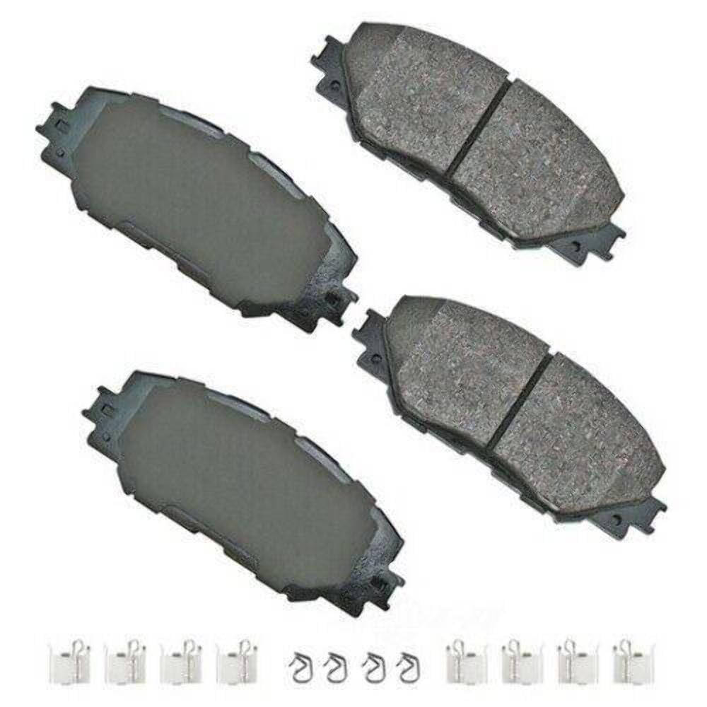 Akebono ACT1210A grey ceramic front brake pad for smoother daily stopping.