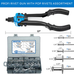 AKKTOL rivet gun handles provide improved leverage for longer projects