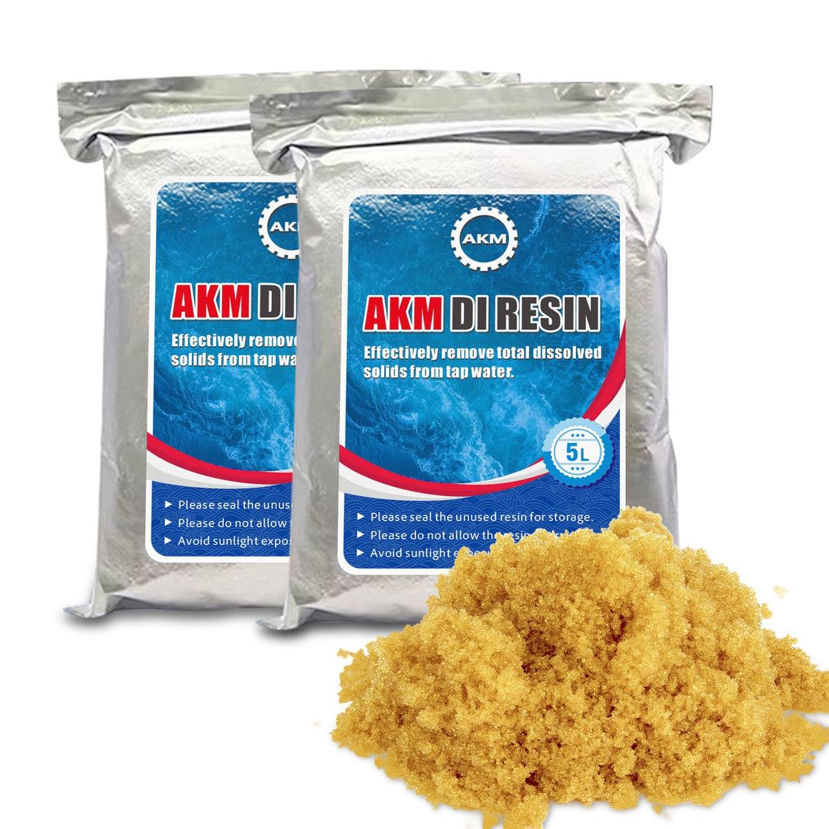 AKM mixed-bed deionized resin 10L pack for long-lasting filter performance