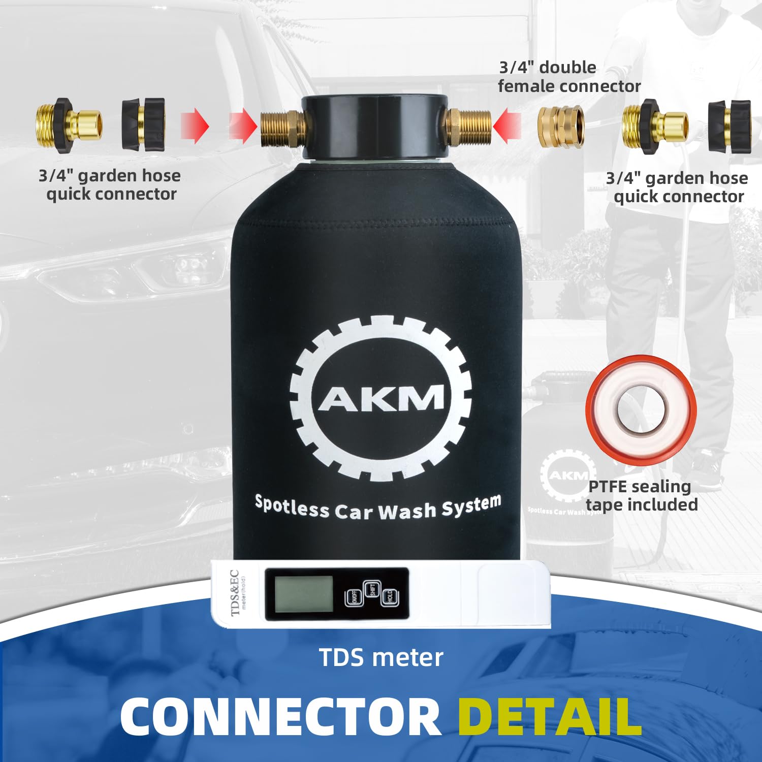 AKM TDS meter for testing water purity on site
