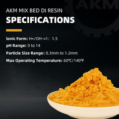 AKM vacuum-sealed resin bags displaying freshness and shelf life