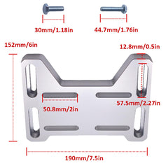 AKSGKGQ engine mount adapter in aluminum alloy with adjustable slots