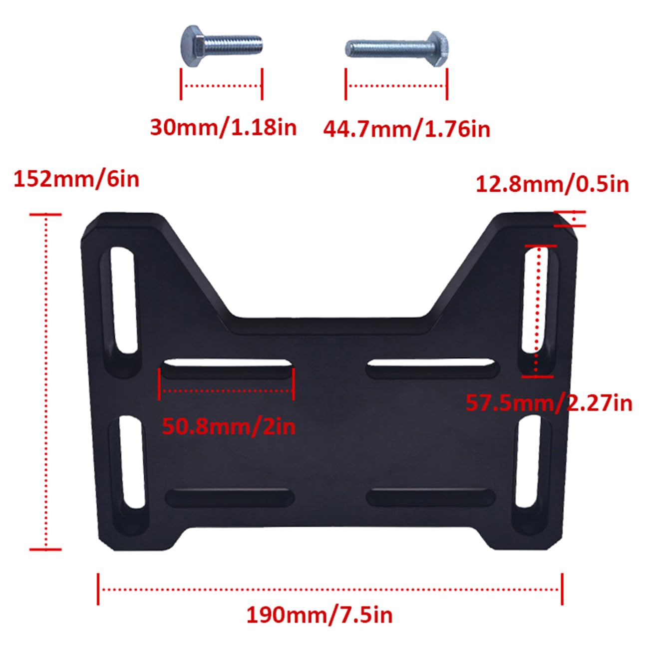 AKSGKGQ engine mount plate in billet aluminum for durable, stable performance.