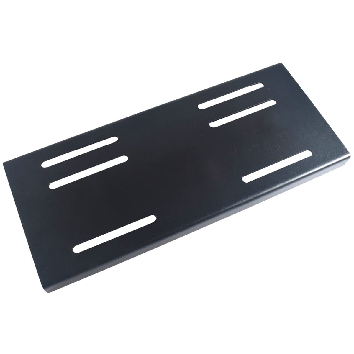 AKSGKGQ engine mount plate for Predator 420 front view, durable black finish ideal for rugged installs.