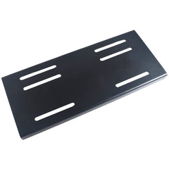 AKSGKGQ engine mount plate for Predator 420 front view, durable black finish ideal for rugged installs.