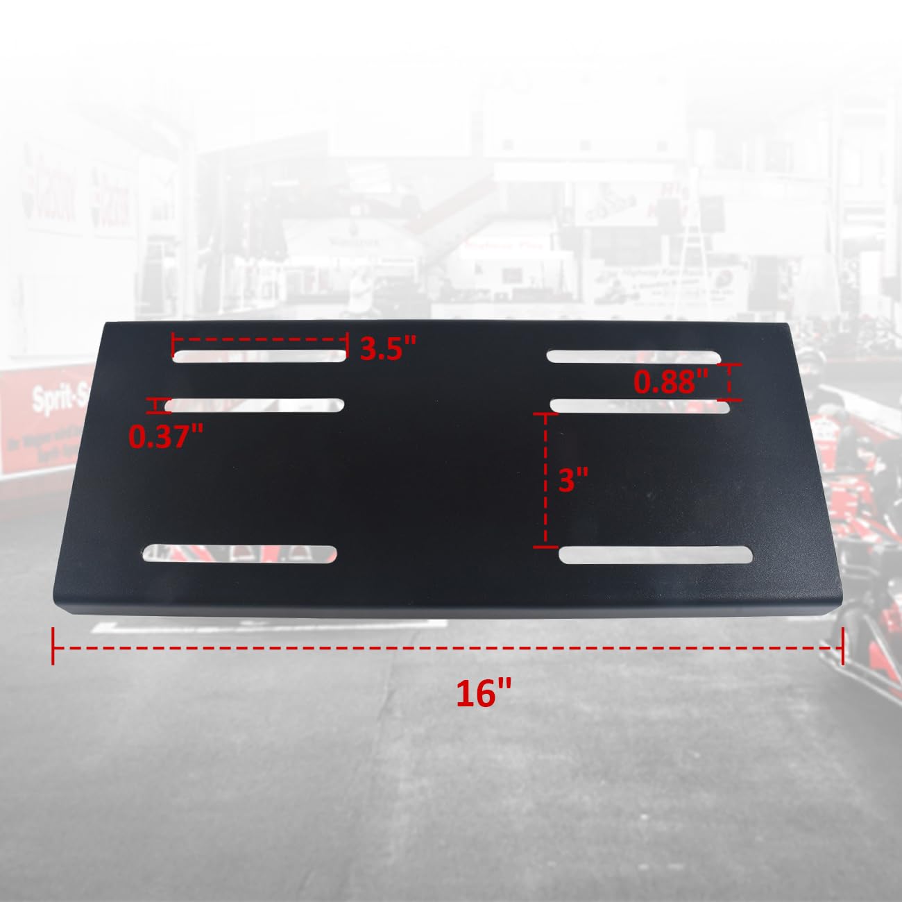 AKSGKGQ engine mount plate for Predator 420 side profile showing strong welds for reliability.