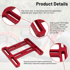 AKSGKGQ plate for CT200U mini bike simplifies engine upgrades and alignment