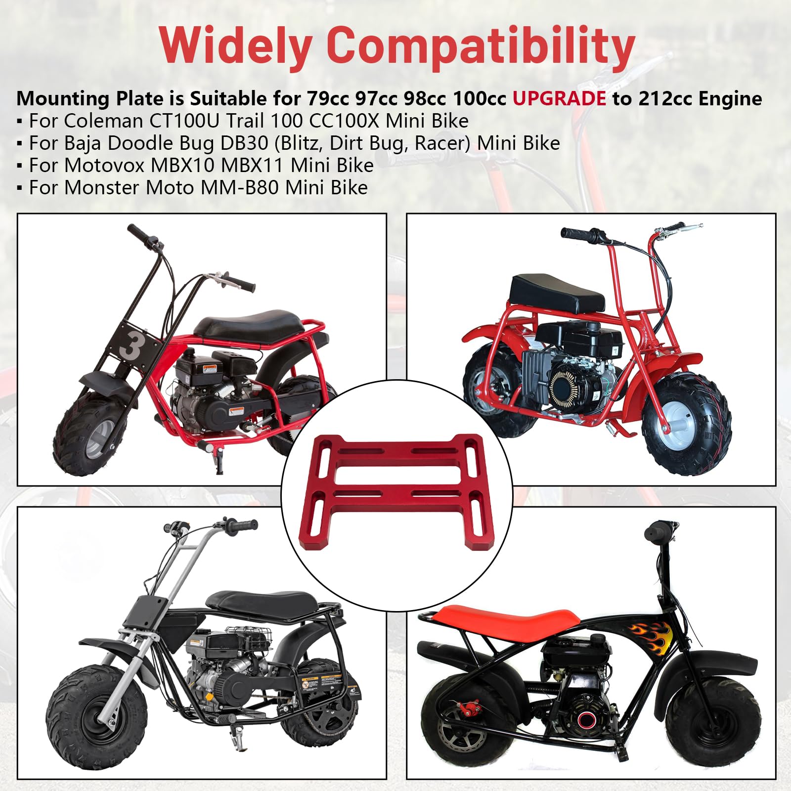AKSGKGQ mounting plate for Doodlebug DB30 broadens engine options and upgrade ease