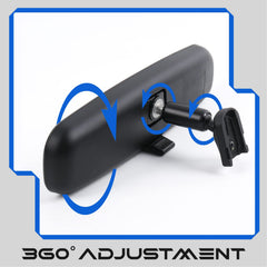 AKSOLONT 10-inch rearview mirror day-night switch demonstrates versatile lighting for all conditions.
