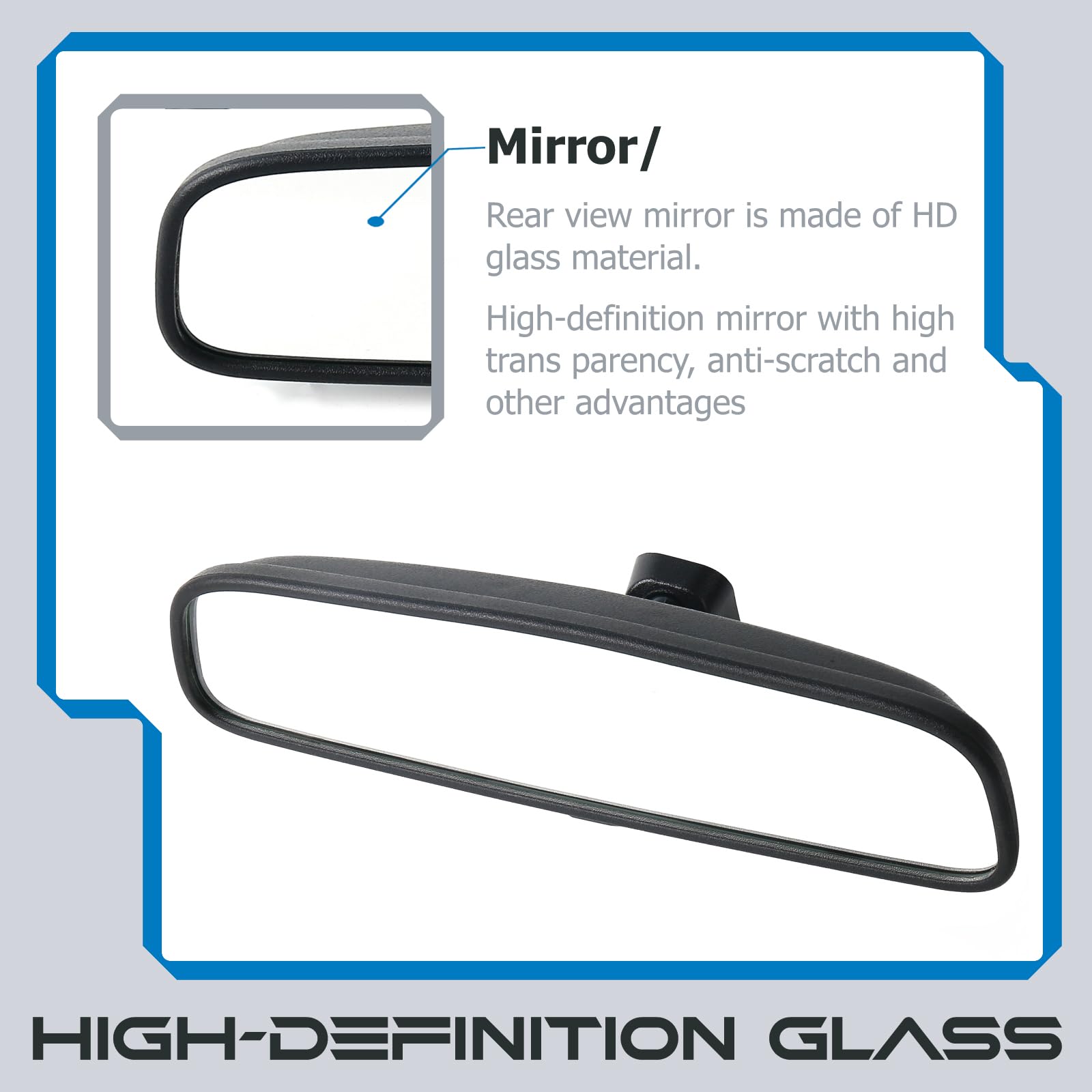 AKSOLONT interior-rearview-mirror-compatibility ensures precise fit on select models.