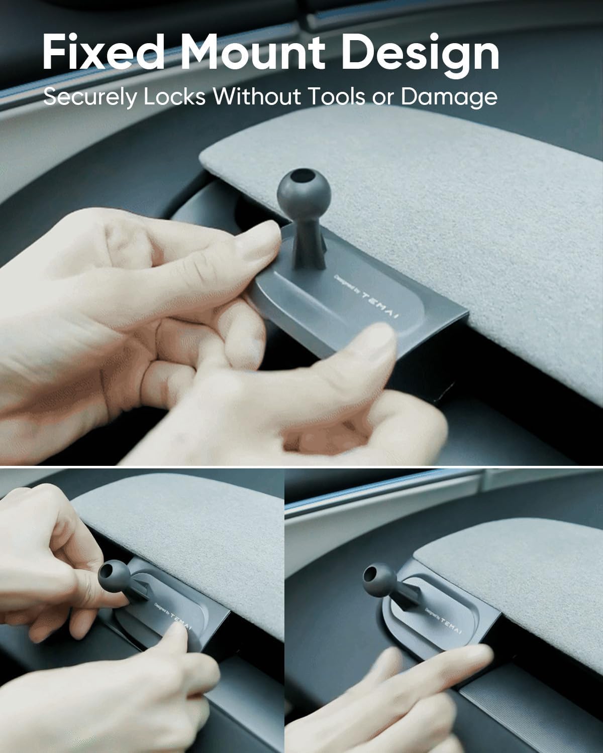 AKwing soft silicone padding protects interior trim from scratches.