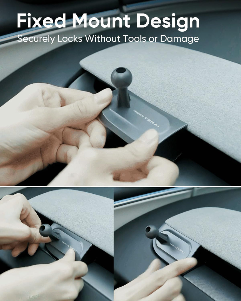 AKwing soft silicone padding protects interior trim from scratches.