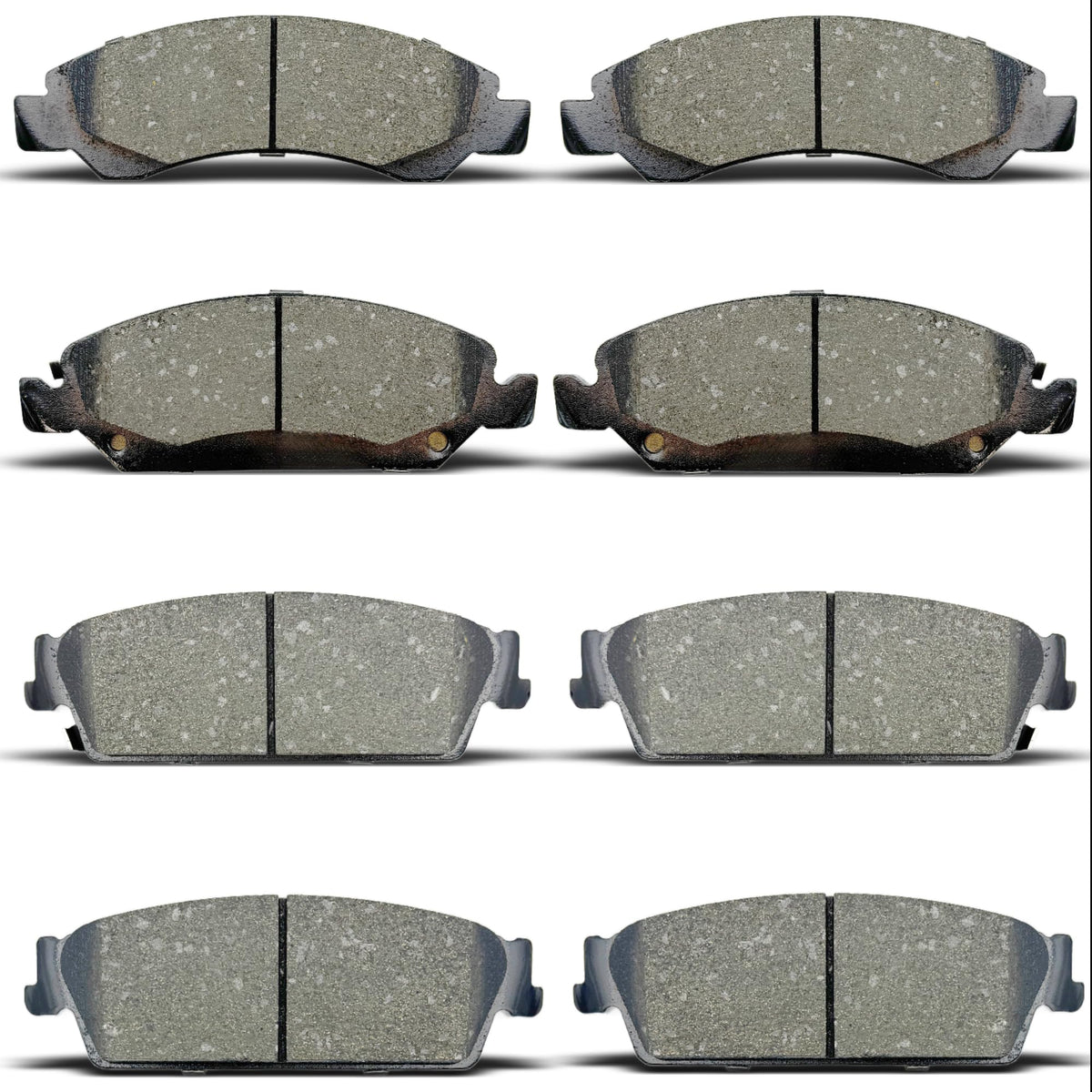 ALADICHE brake pads front-rear set view showing universal compatibility.