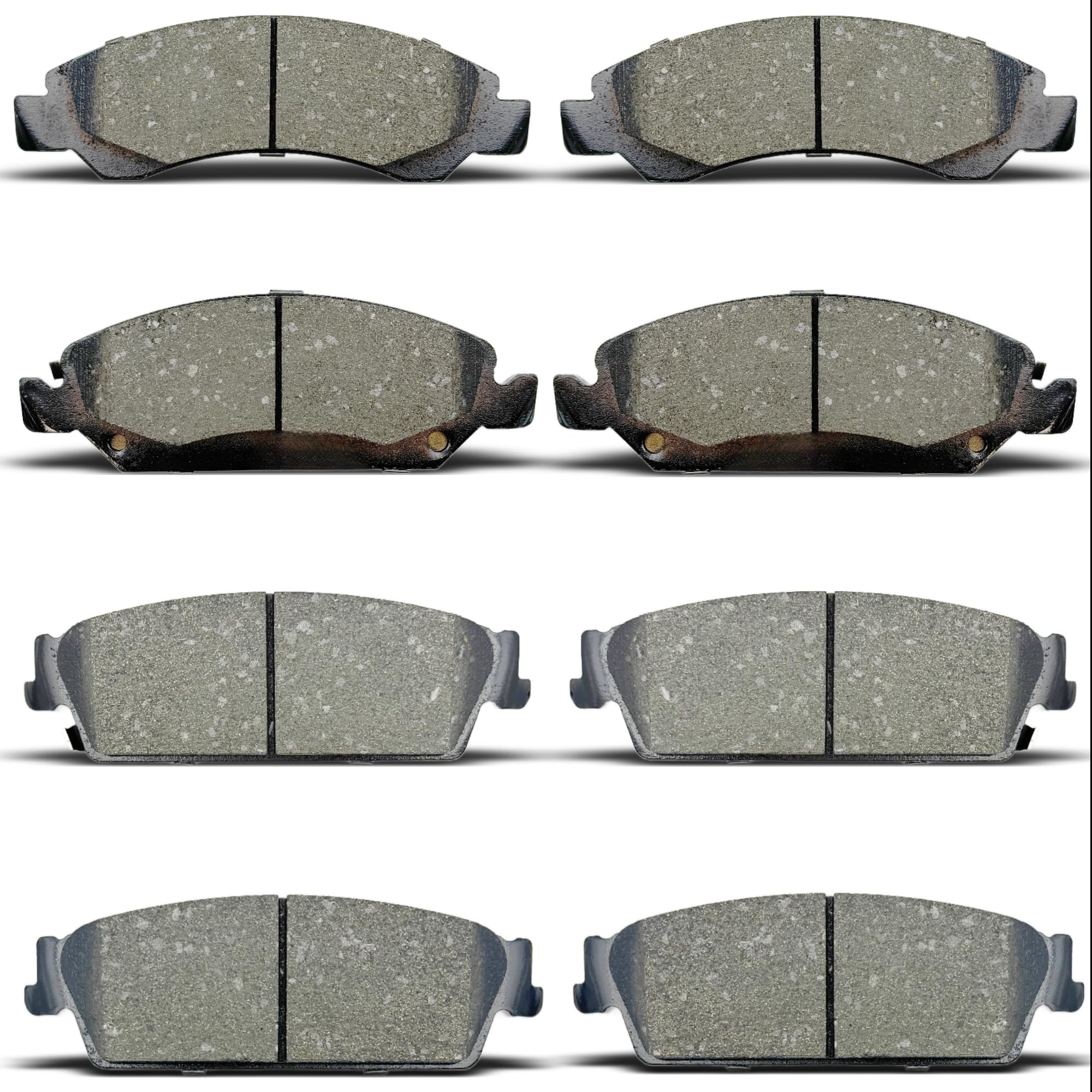 ALADICHE brake pads front-rear set view showing universal compatibility.