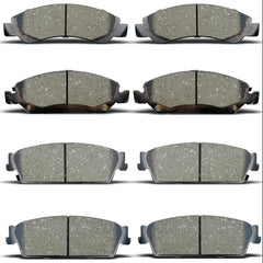 ALADICHE brake pads front-rear set view showing universal compatibility.