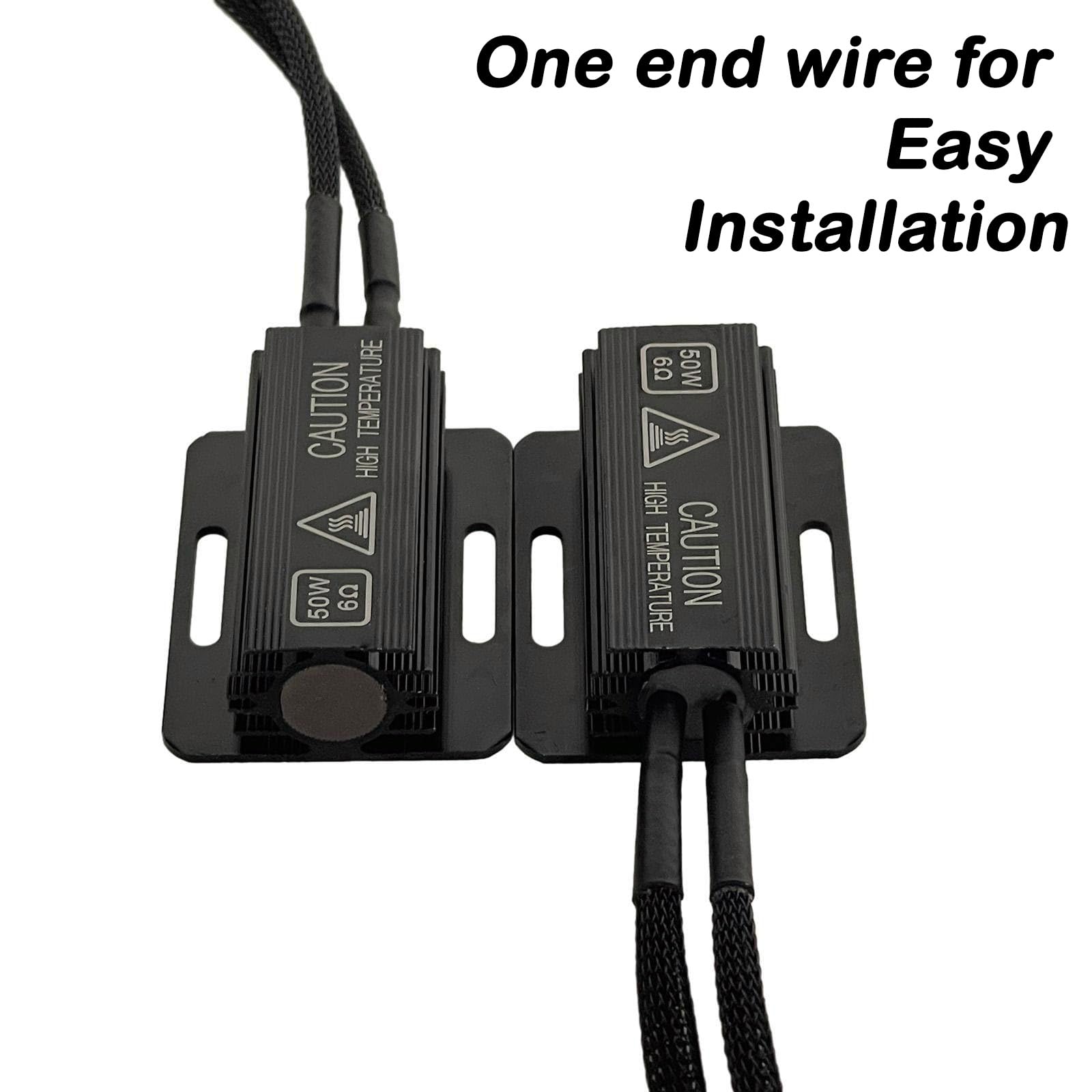 Alady hot surface warning resistors mounted on metal for safe installation
