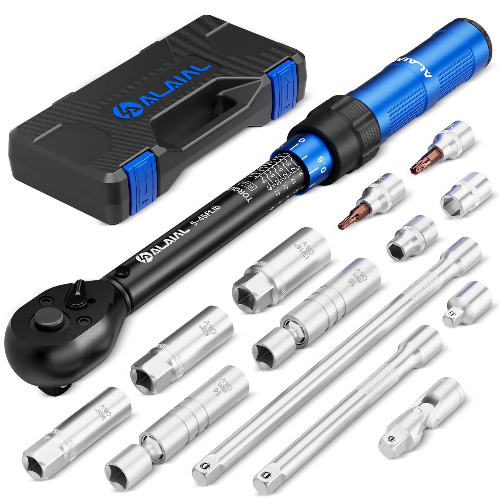 ALAIAL 3/8 drive magnetic spark plug socket in action for easy plug removal