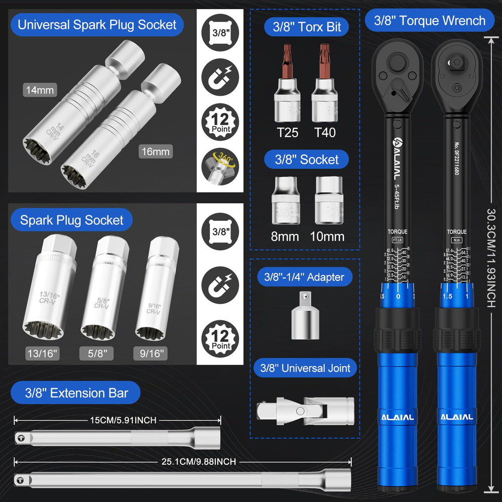 ALAIAL click torque wrench demonstrating precise torque with an audible click