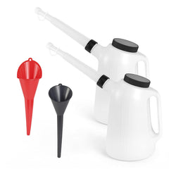 ALAYGO 2Pack 5L oil jug with measurement scale for precise pours.