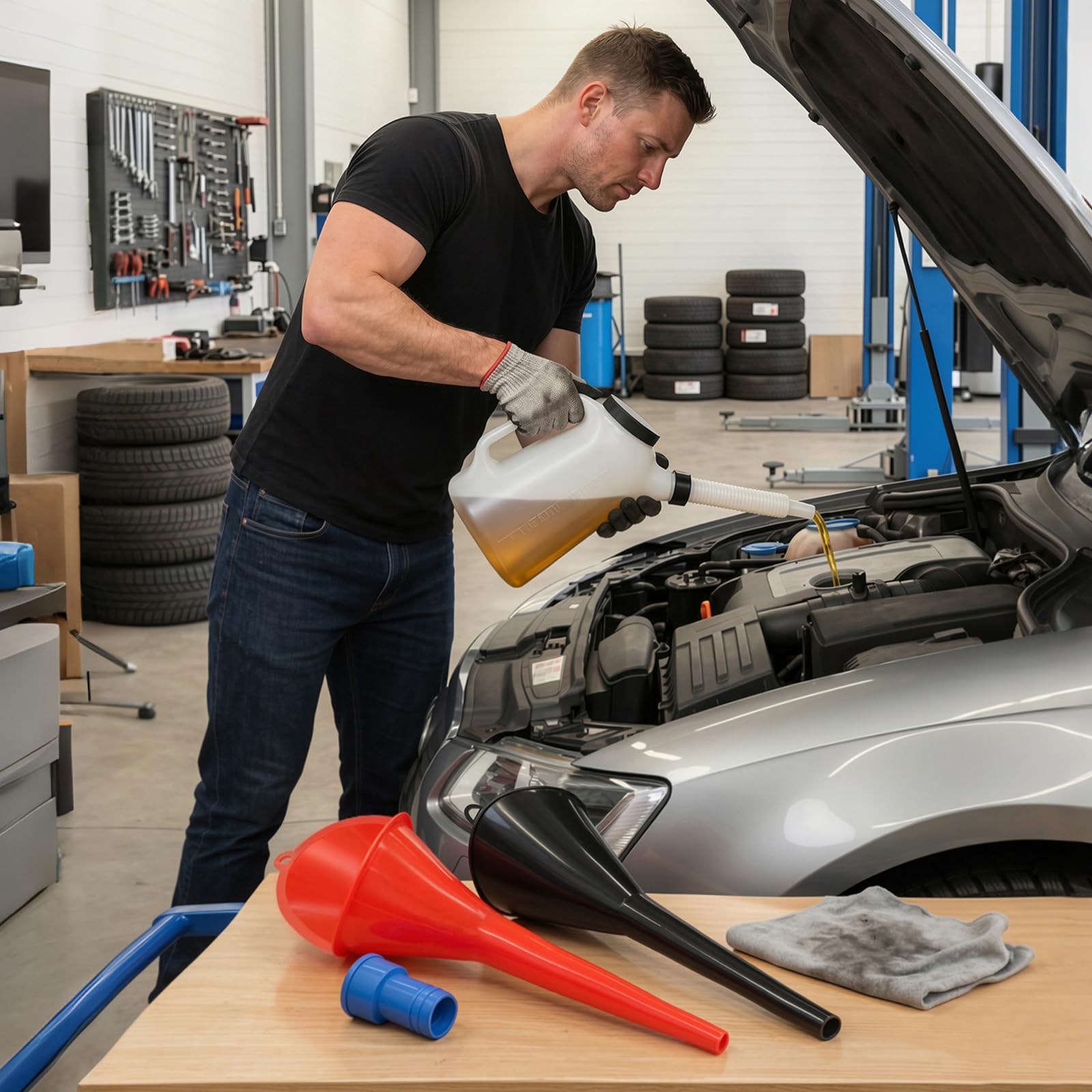 ALAYGO DIY-friendly kit for home car maintenance and fluids.