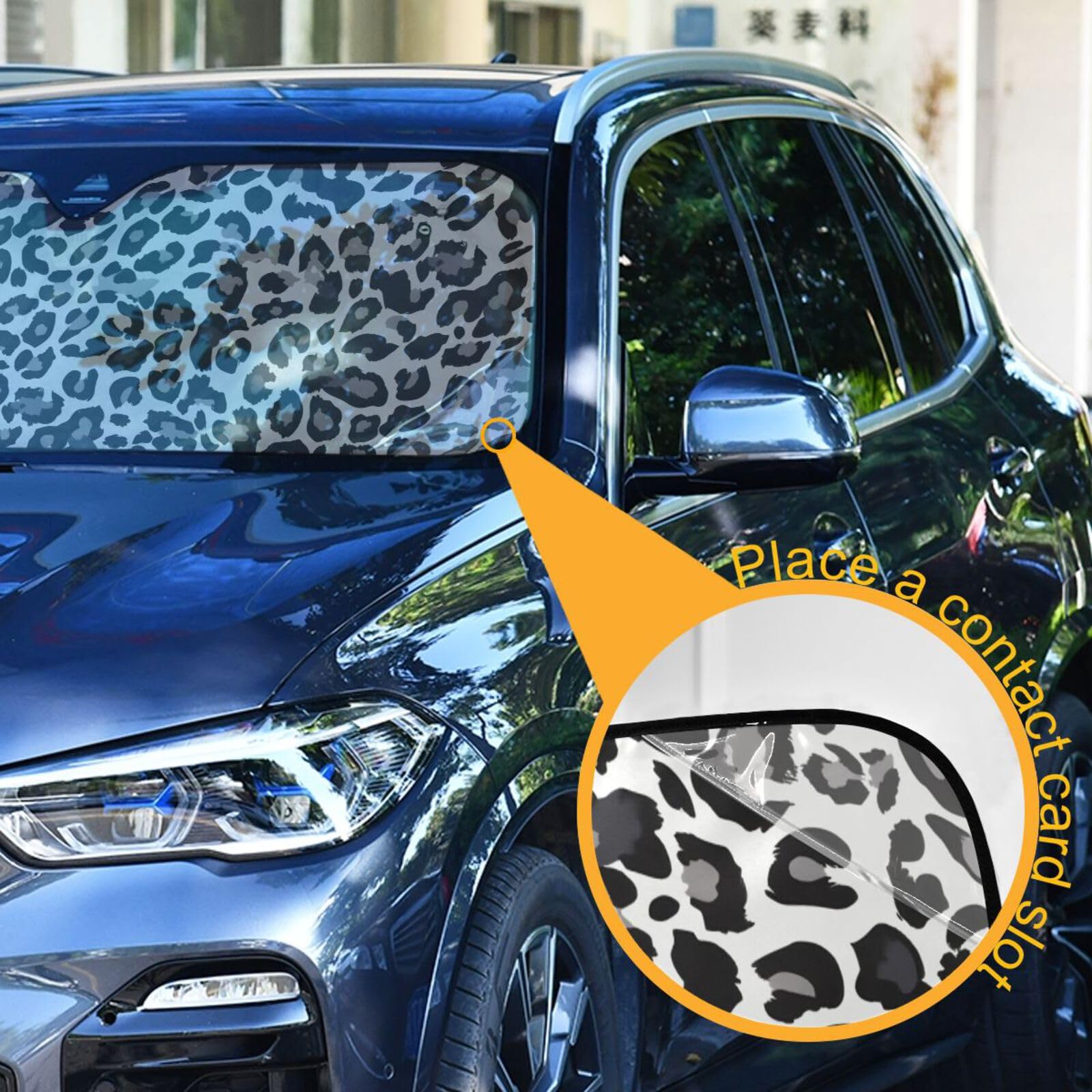 ALAZA accordion folding sunshade for fast, easy coverage on hot days
