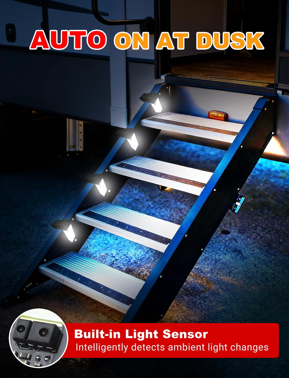 ALDST lights feature weatherproof sealing for all-season performance.