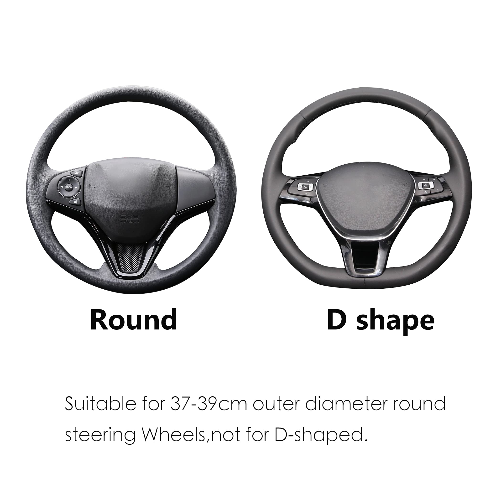 Alemodr leather cover with fiber strip adds stylish detail