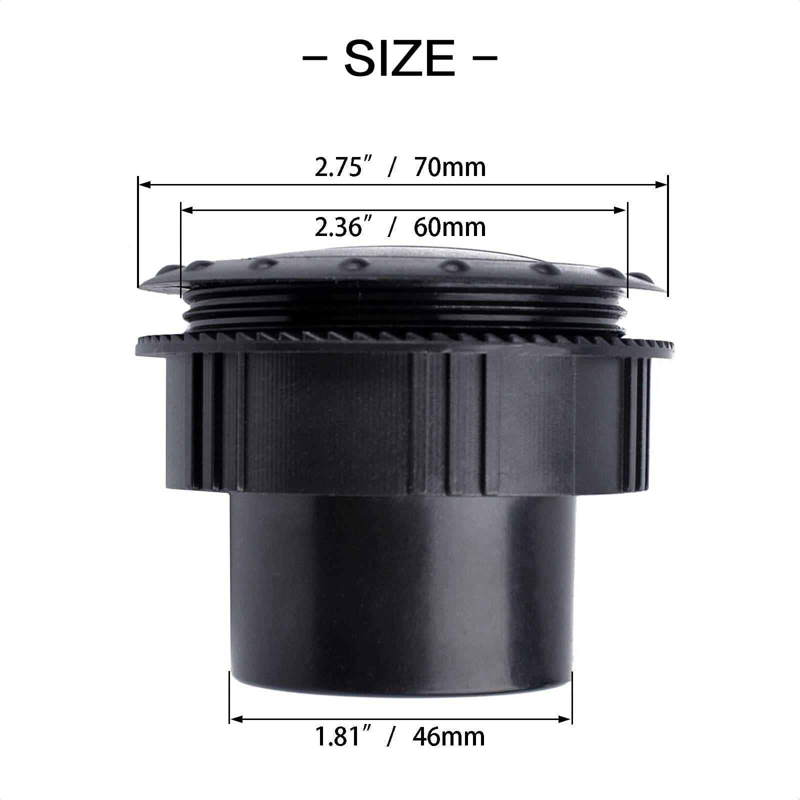 ALEOED universal vent outlet compatible with cars, RVs, and ATVs