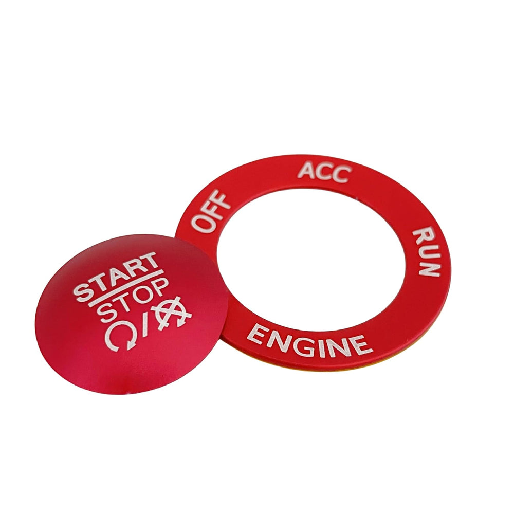 ALETAI aluminum push start cover for Charger adds durable, scratch-resistant finish.