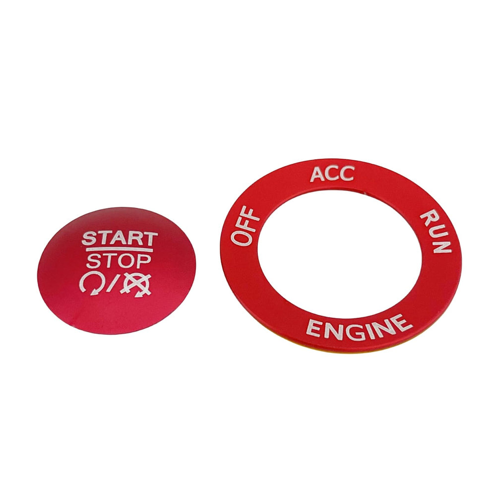 ALETAI red push start ring provides a classy, upgraded interior finish.